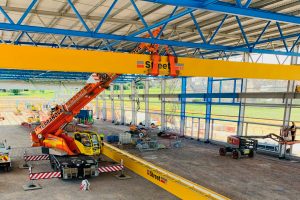 Demag AC45 with Runner in Ceiling