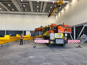 Demag AC40 mobile crane at farnborough airport