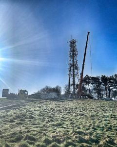 Foxhill Radio mast upgrade