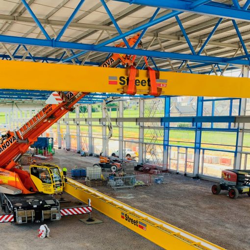 Demag AC45 with Runner in Ceiling