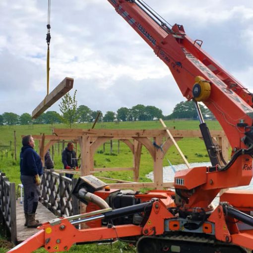 Jekko SPD360 mini crane in Alresford, Hampshire