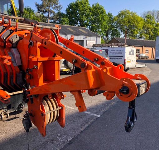 Demag runner attachment fitted with double hook